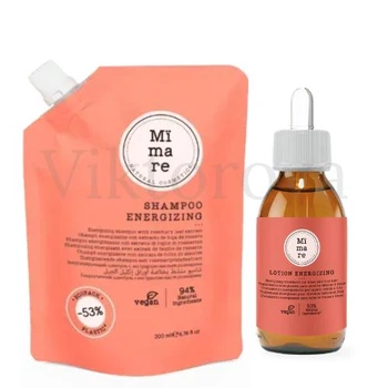 Набор для борьбы с выпадением волос Mimare: Шампунь Mimare Energizing Shampoo 200 мл + Лосьон Mimare Energizing Lotion 125 мл