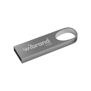 Флеш-память USB Wibrand металл 32Гб серебристая (663404)