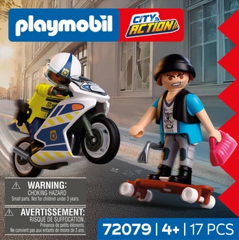 Набір іграшок Playmobil Police Мотоциклетна погоня 72079 (4008789720795)