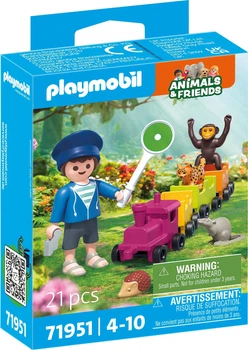 Zestaw zabawek Playmobil Animals and Friends Wycieczka lokomotywą 71951 (4008789719515)