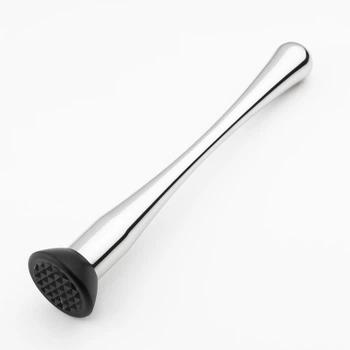 Барный мадлер Total Barware толкушка для приготовления мохито и коктейлей 22 см Серебристый (50313-MD-23cm-s)