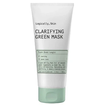 Очищувальна маска з глиною та спіруліною Logically, Skin Clarifying Green Mask 100 г