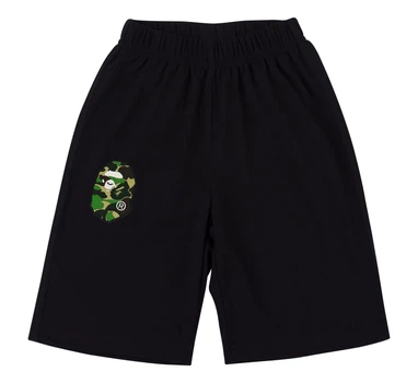Чоловічі літні шорти Bape двонитка 2XL чорні (MST0001109)