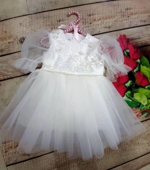 Платье нарядное TM Rozzi Girls 3-D 80 см белый