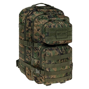 Рюкзак 40 літрів Mil-Tec Assault Pack Digital Woodland військовий рюкзак 52x29x30 Піксель (9503)