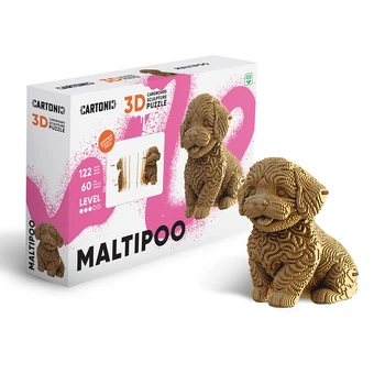 Мальтипу (MALTIPOO) - Картонный 3Д пазл