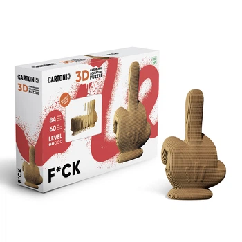 Картонний 3D пазл-конструктор "Cartonic 3D Puzzle F*CK" Палець