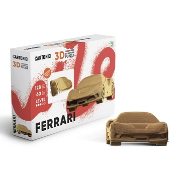 Картонний 3D пазл-конструктор "Cartonic 3D Puzzle FERRARI" Феррарі