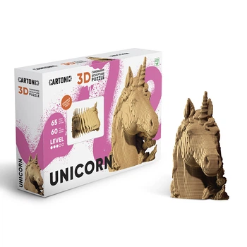 Картонный 3D пазл-конструктор "Cartonic 3D Puzzle UNICORN" Единорог