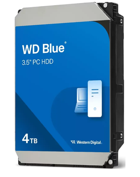 Жорсткий диск 3.5" 4TB Western Digital WD Blue (128MB, 5400rpm, SATA 6Gb/s)