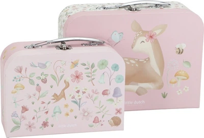 Zestaw do zabawy Little Dutch 2 walizki Fairy Garden FSC LD7344 Różowy (8713291773448)