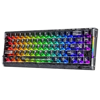Механічна клавіатура на магнітних світчах з Hot Swap Attack SHARK R68 HE Carbon Fiber Rapid Trigger, 66key, RGB, 8K, Win/Mac OS, УКР/АНГЛ, Ink Shade/Чорна (R68IS)
