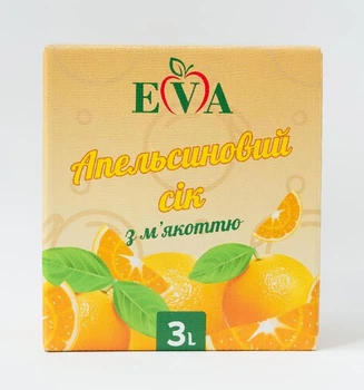 Сок Eva Апельсиновый с мякотью 3 л (4820285340013)
