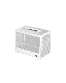 Корпус Deepcool CH160 MESH белый Без БП Mini-ITX, 1x3.5"(на выбор что-то одно:2.5SSD/3.5HDD/12смвент) (CH160 MESH WH)
