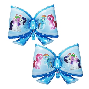 Куля фольгована фігурна 73х53 см Бант Мій маленький поні My Little Pony Блакитний