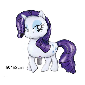 Куля фольгована фігурна 59х58 см Поні Раріті My Little Pony Фіолетова