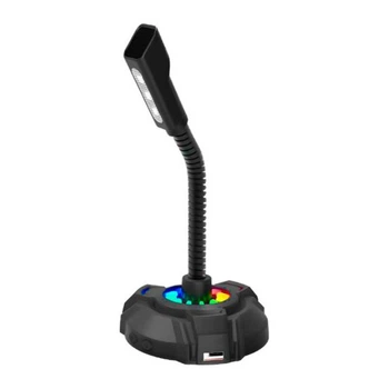 Микрофон HP DHP-1100C RGB backlit 3.5мм+USB Black (DHP-1100C) HP DHP-1100C 1037540