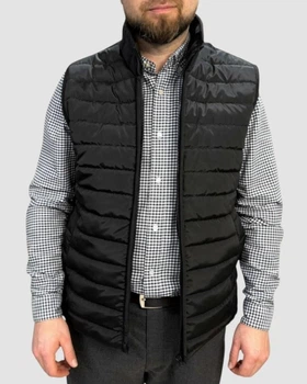 Чоловіча жилетка на флісі, чорна 7XL (62)