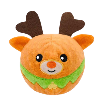 Мягкая игрушка для собак мячик-олень HugSmart - Reindeer