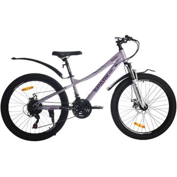 Велосипед SPARK NERO (колеса - 24", сталева рама - 12") світло-бузковий