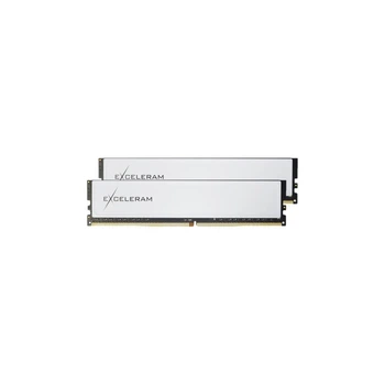 Пам'ять для настільних комп'ютерів Exceleram 32 GB (2x16GB) DDR4 3200MHz Black&White White Sark (EBW4323222XD)