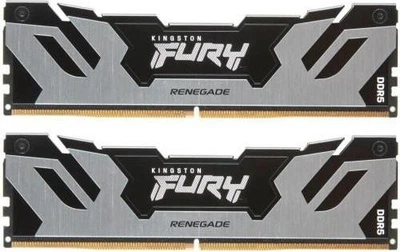Пам'ять для настільних комп'ютерів Kingston FURY 96 GB (2x48GB) DDR5 6000 MHz Renegade Silver (KF560C32RSK2-96)