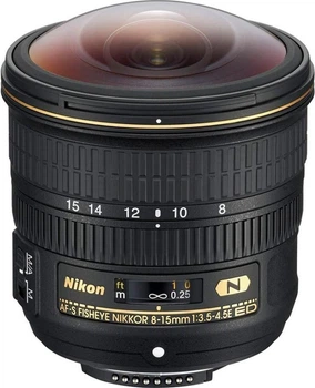 Об'єктив Fisheye Nikon AF-S Fisheye-Nikkor 8-15mm f/3,5-4,5E E (JAA831DA)