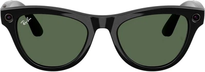 Смарт-окуляри Ray-Ban Meta Skyler Gen 2 Standard Shiny Black Frame / G-15 Green Lenses (RW4014 601/71 52-20)