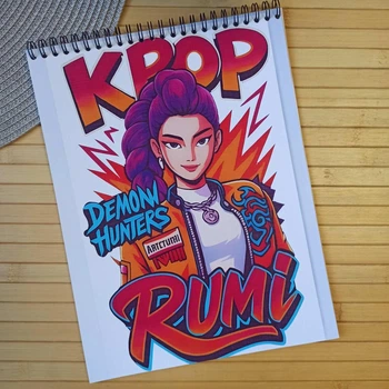 Альбом для рисования KPop Demon Hunters (27739)