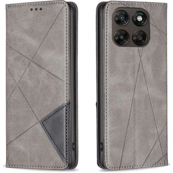 Чохол-книжка з кишеньками UniCase Geometric Pattern для Motorola Moto G77 - Grey