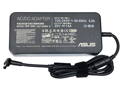Блок живлення (адаптер) для ноутбука Asus: 20V 14A 280W, штекер 6.0×3.7 мм Ovale, без мережевого кабелю 220V