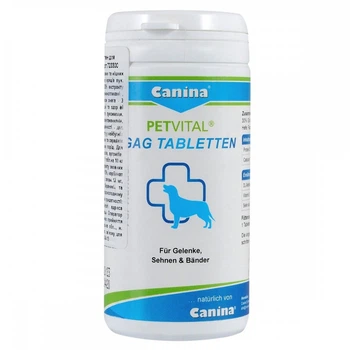 Минеральный комплекс Canina Petvital GAG для собак для суставов и тканей глюкозамин с экстрактом мидий 90 г 90 табл.