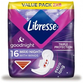 Гигиенические прокладки Libresse Maxi Goodnight 16 шт. (7322541311708)