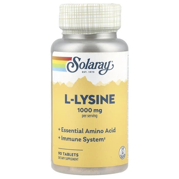 Л-Лізин Solaray (L-Lysine) 985 мг 90 таблеток (SOR-04860)