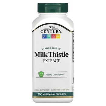 Розторопші екстракт 21st Century (Milk Thistle extract) 175 мг 200 капсул (CEN-22907)