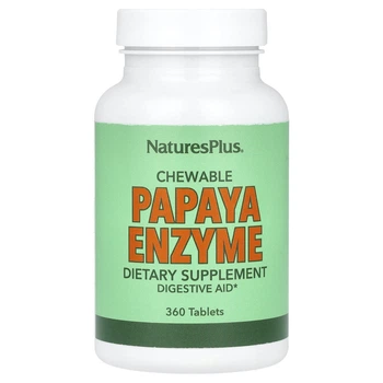 Травні ферменти папайї Nature's Plus (Chewable Papaya Enzyme Supplement) 360 жувальних таблеток (NAP-04462)