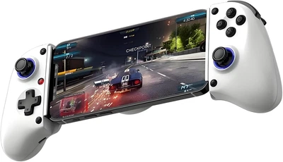 Геймпад BSP D11 раздвижной для смартфона планшета и Nintendo Switch с датчиками Холла и кнопками M1 M2 Белый
