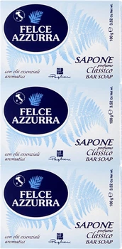Тверде мило Felce Azzurra Profumo Sapone Classico з класичним ароматом 3 шт х 100 г (8001280307591)