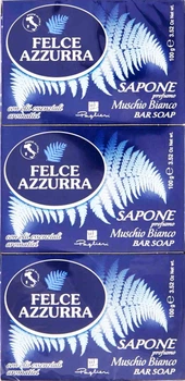 Тверде мило Felce Azzurra Profumo Sapone Muschio Bianco з ароматом білого мускусу 3 шт х 100 г (8001280406454)