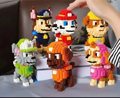 Конструктор Щенячий патруль Magic blocks (Маршал, Гонщик, Скай, Крипиш, Зума, Рокки)