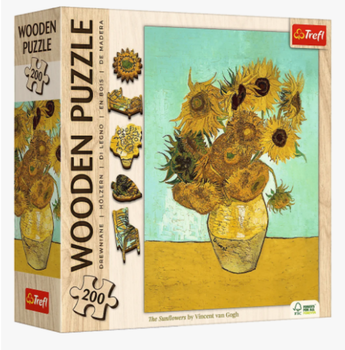 Пазли Wooden Puzzle. Соняшники. Вінсент Ван Гог. Vincent van Gogh (200 ел.) 20249 (Trefl)
