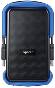 Портативний жорсткий диск Apacer 1TB USB 3.2 Gen1 AC631 IP55 Чорний