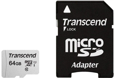 Карта пам'яті Transcend microSD 64GB C10 UHS-I U1 High Endurance (85TB)