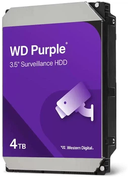 Жорсткий диск WD 4TB 3.5" 128MB SATA Purple Surveillance