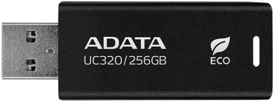 Флеш пам'ять USB Adata UC320 256GB USB3.2 Black (UC320-256G-RBK/BK)