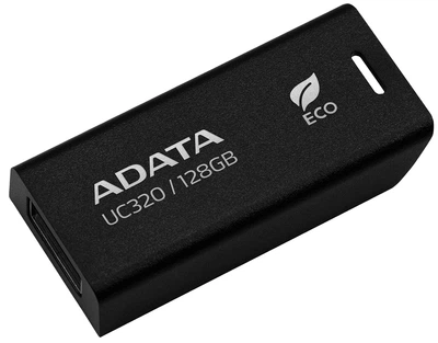 Флеш пам'ять USB Adata UC320 128GB USB3.2 Black (UC320-128G-RBK/BK)