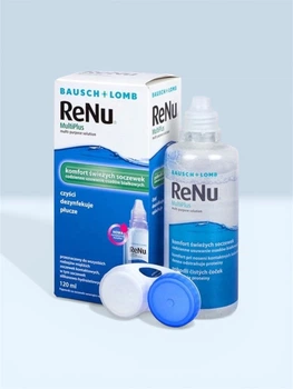 Раствор для линз Bausch & Lomb ReNu MultiPlus 120 мл + контейнер, жидкость для контактных линз