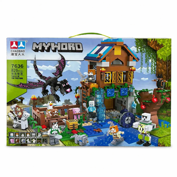 Конструктор 7636 Майнкрафт (Minecraft) «Домик у реки», 820 деталей