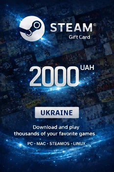 Steam Wallet Gift Card на 2000 UAH-ГРН