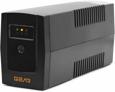 Джерело безперебійного живлення GEAR 800VA LED plastic RJ45+USB